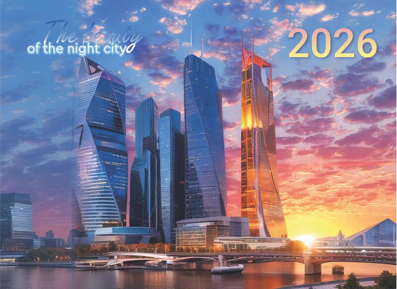 Календарь квартальный 2026 Московский закат