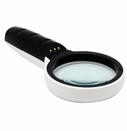 Лупа 95 мм х10 Lamark с подсветкой