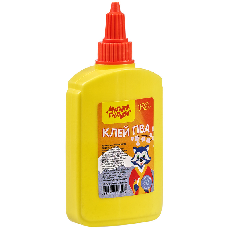 Клей ПВА 125гр Мульти-Пульти Енот в Японии