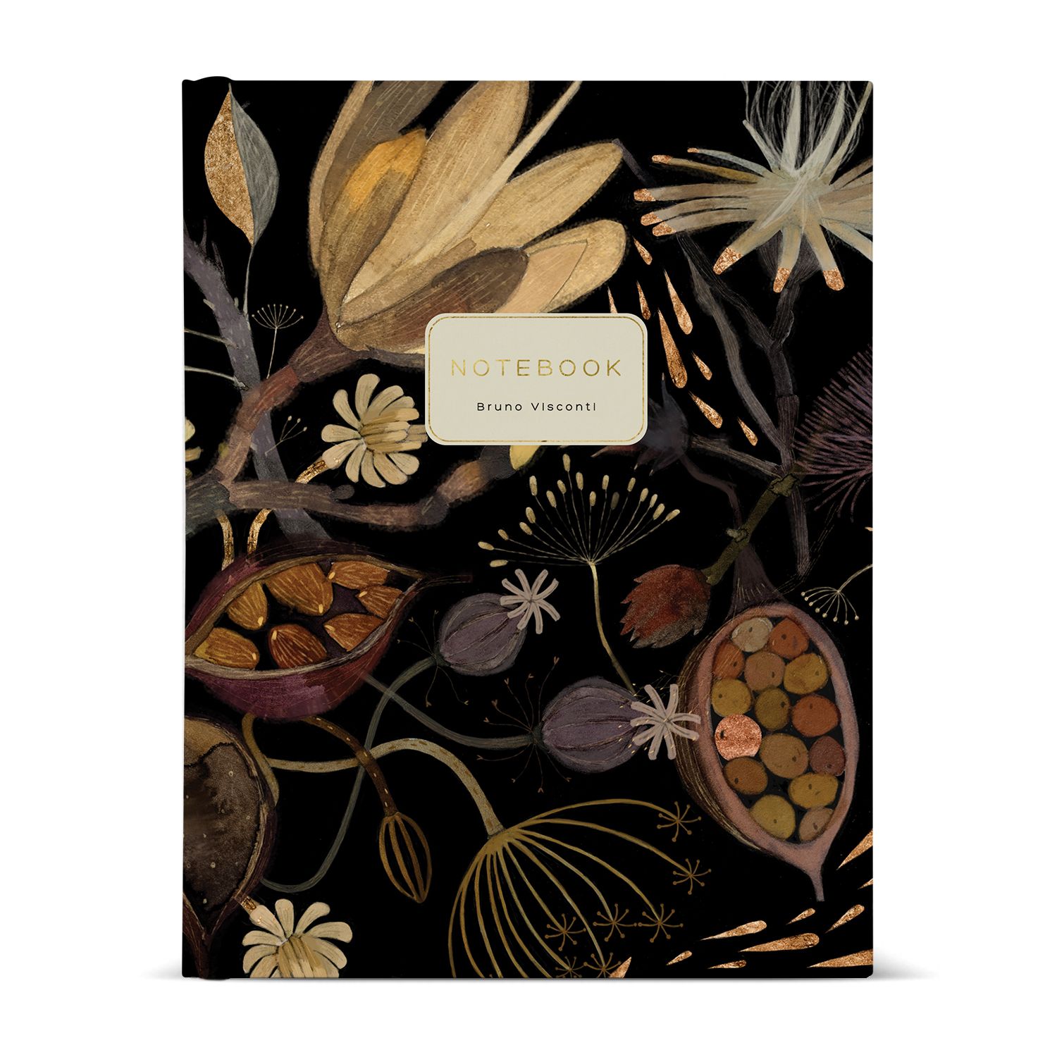 Тетрадь на кольцах 80л BV FLORA НОЧНЫЕ ЦВЕТЫ