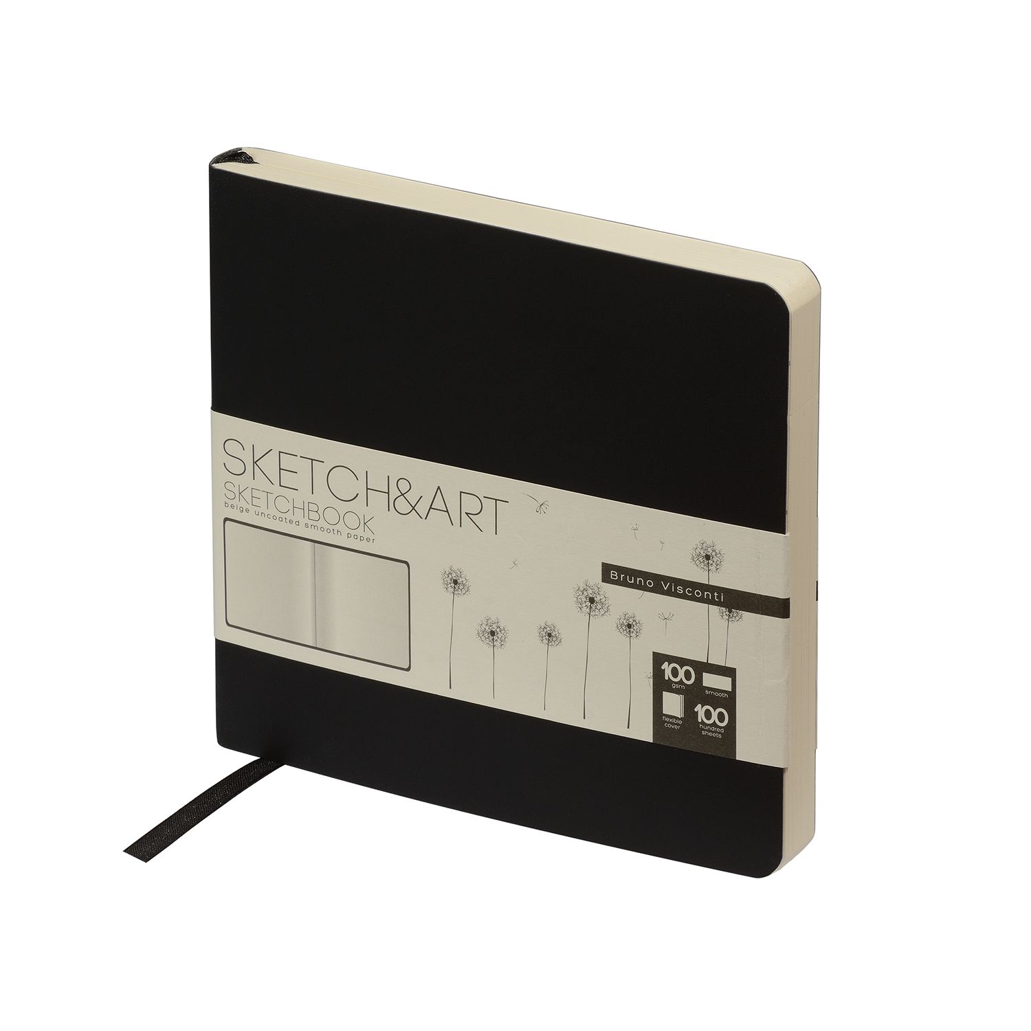 Скетчбук 145*145мм 100л BV SKETCH&ART ORIGINAL FLEX 100гр бежевый