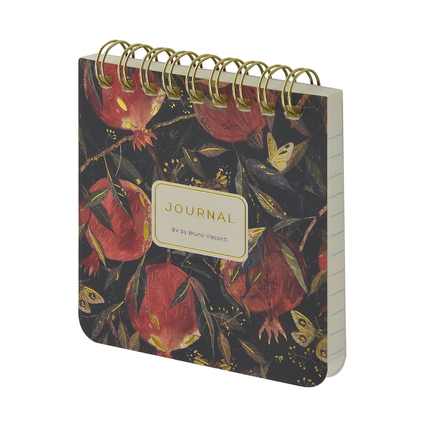 Блокнот А7 60л лин спир FLORA.ГРАНАТ