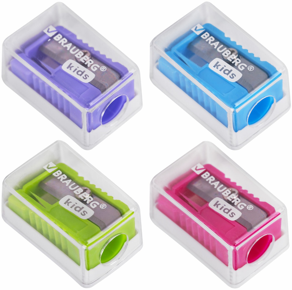 Точилка 1отв Brauberg KIDS MINI ассорти