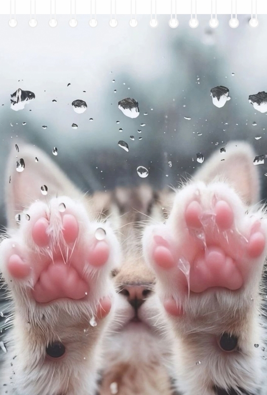 Блокнот А6 40л кл спир Lamark Лапки