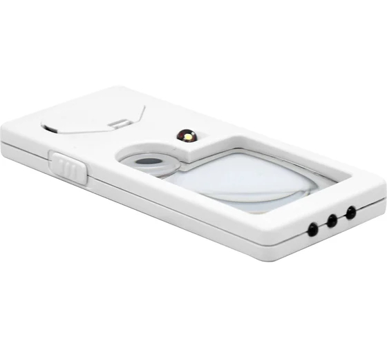 Лупа 35 мм х3 с подсветкой в футляре