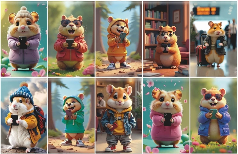 Блокнот А6 30л кл Lamark Хомяк с телефоном