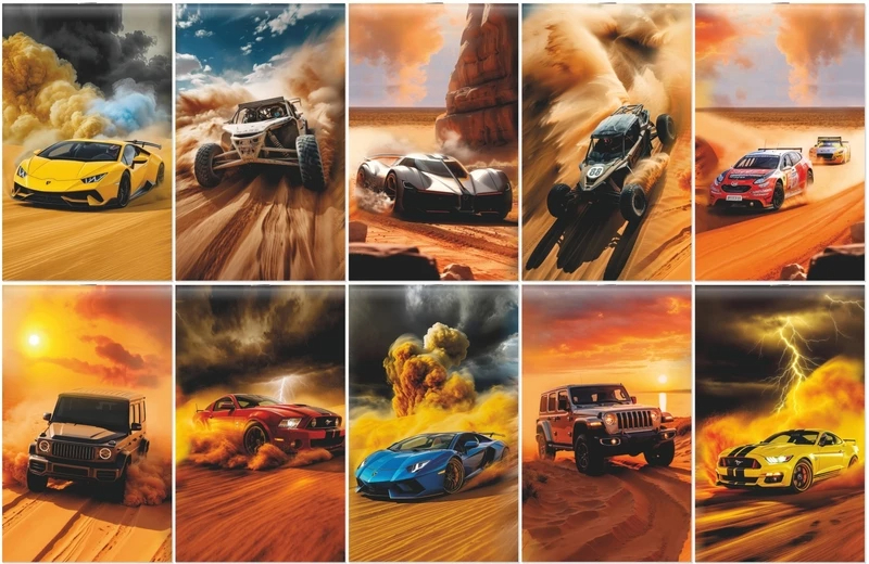 Блокнот А6 30л кл Lamark Гонки в пустыне