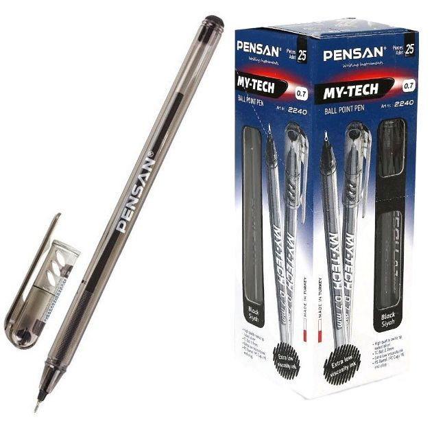 Ручка шариковая черная Pensan 0,7мм