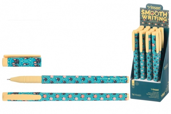 Ручка шариковая синяя VINSON A1 FASHION 0,7мм матов корпус