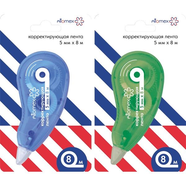 Штрих-лента 5мм*10м Attomex ассорти