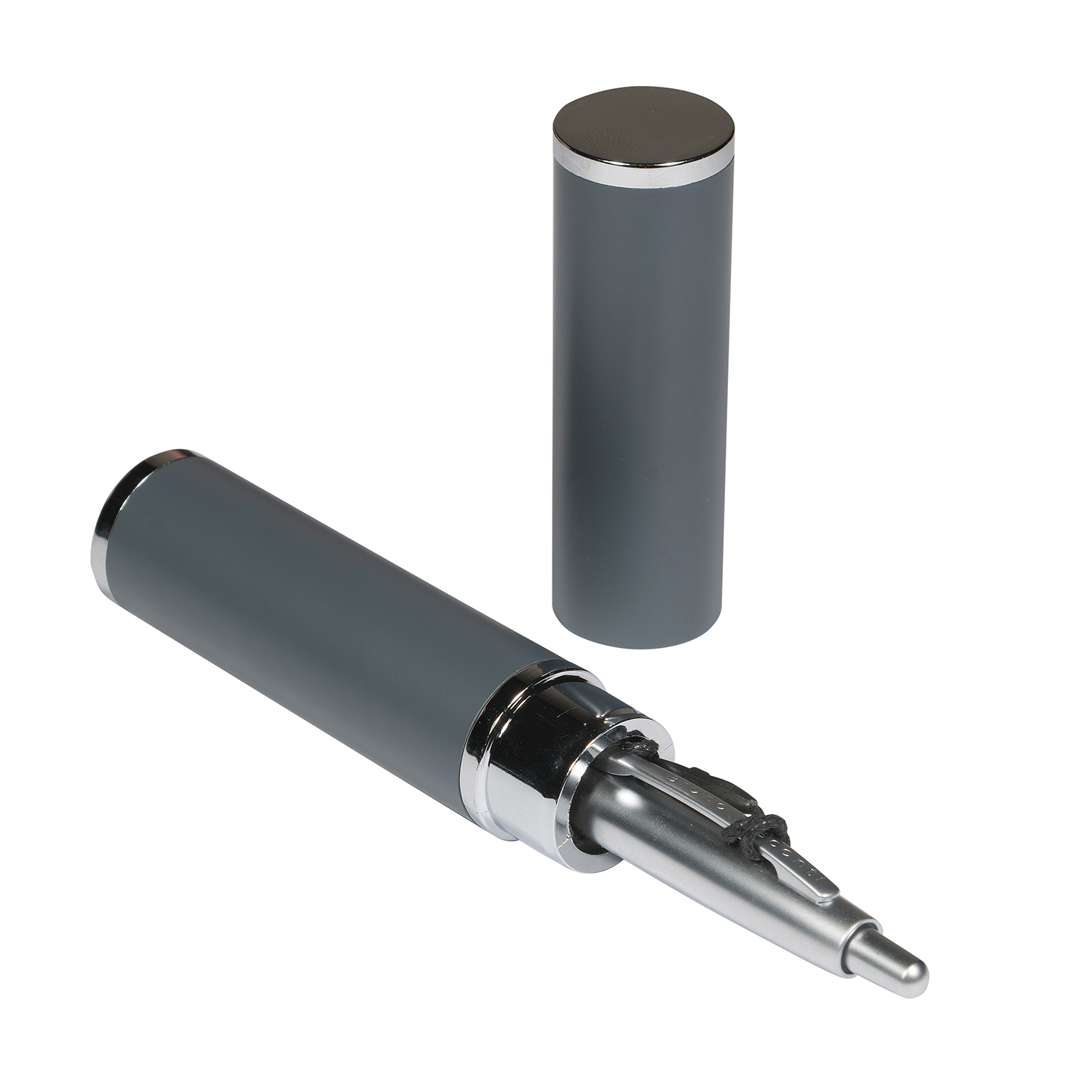 Ручка подар шар BV San Remo синяя 1мм (корпус серебр, футляр серый)