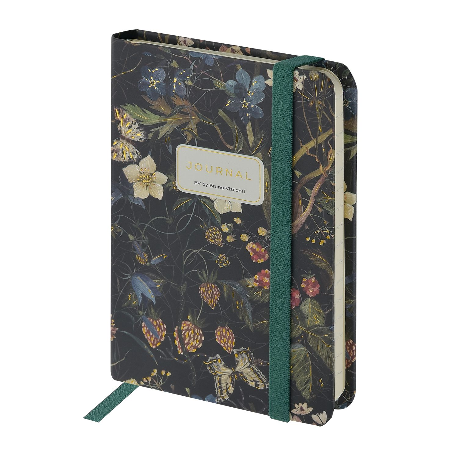 Зап. книжка А6 100л лин тв BV Megapolis journal FLORA.ЛЕСНЫЕ ЯГОДЫ на резинке