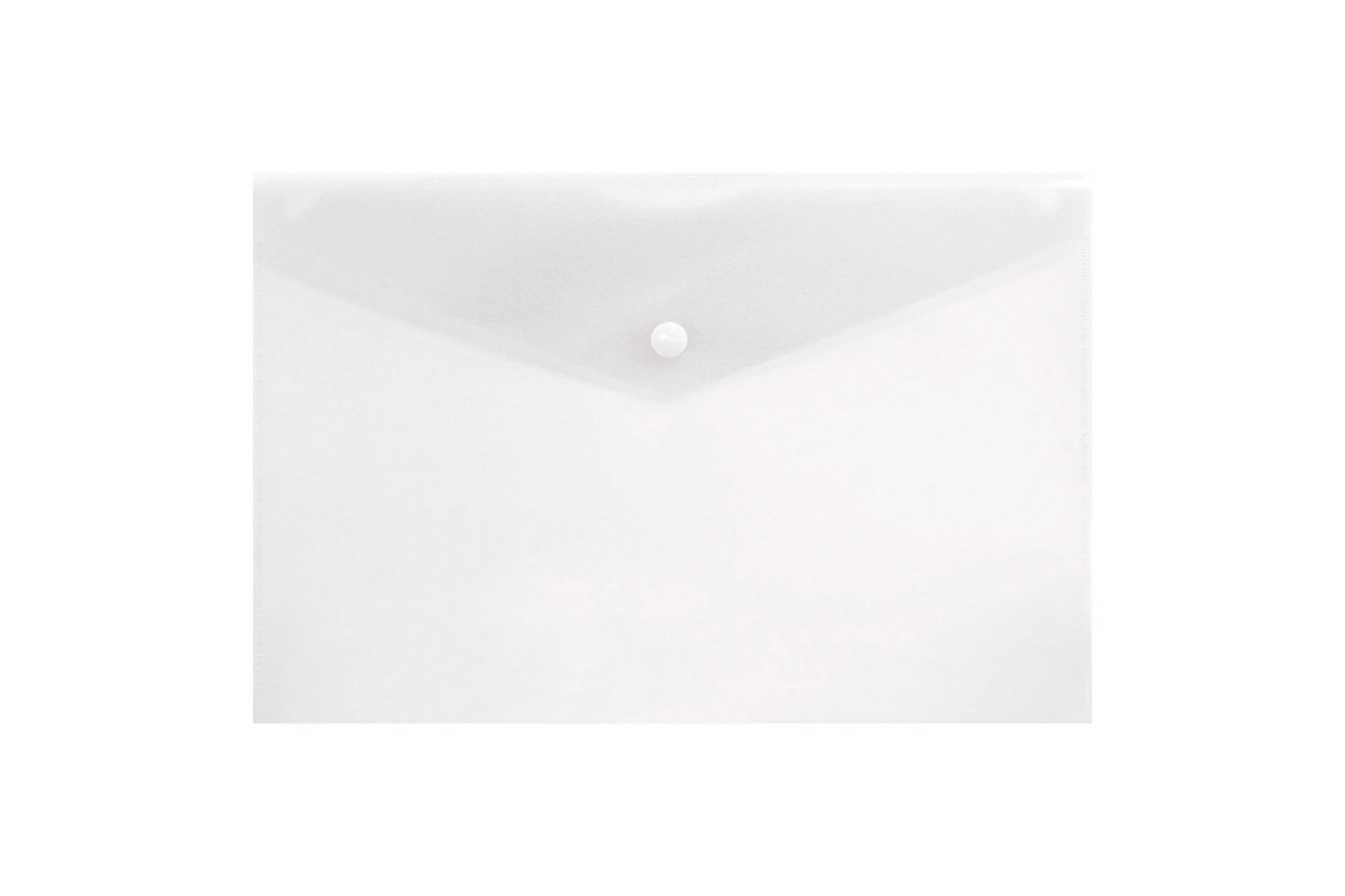 Папка-конверт А4 однотон прозрачная 0,18 мм