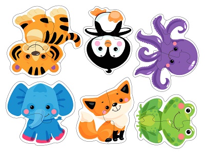 Пазлы-контуры Игрушки