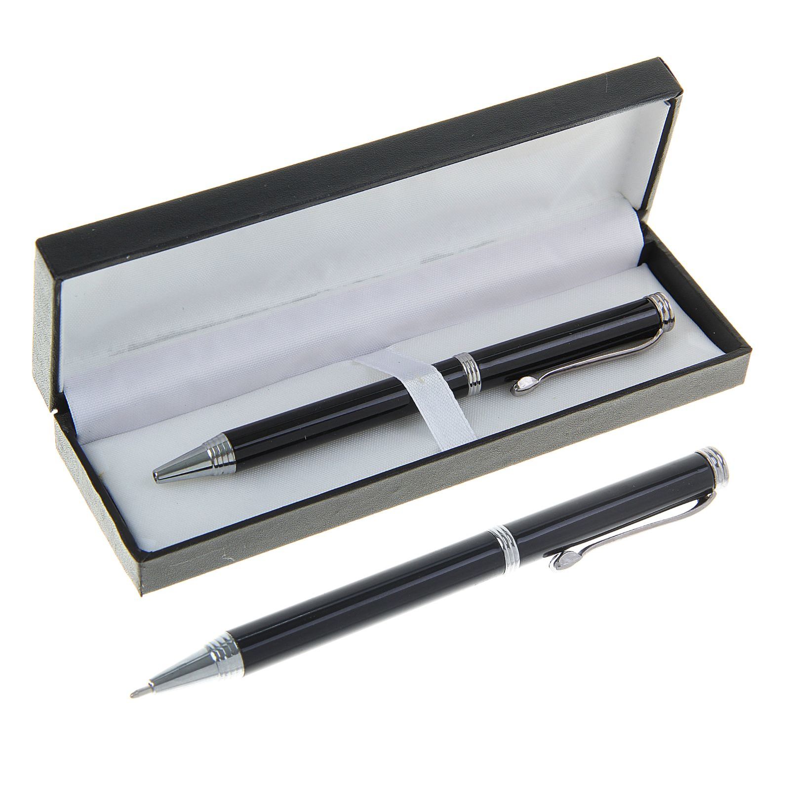 Ручка подар. Calligrata Директор поворотн черн с серебр