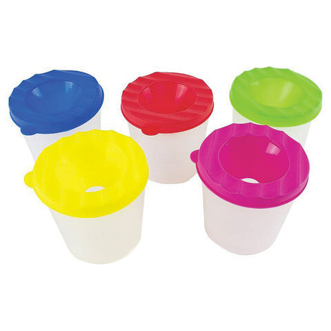 Стакан-непроливайка 1 отд Пчелка с крышкой Нежный микс