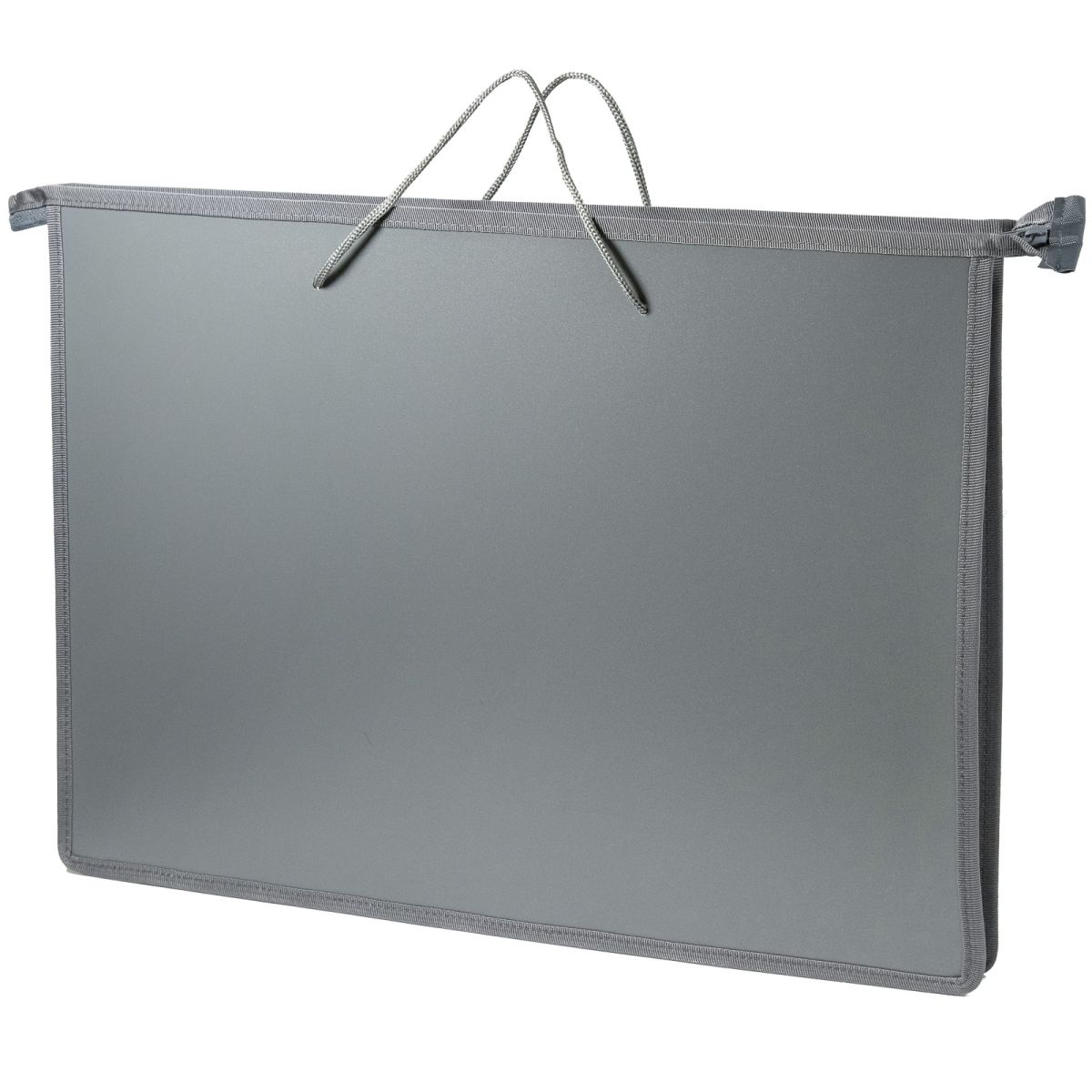 Сумка А3 пластик на молнии черная с ручками