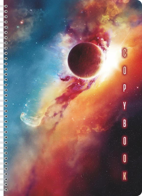 Тетрадь А4 80л кл спир Lamark Cosmos