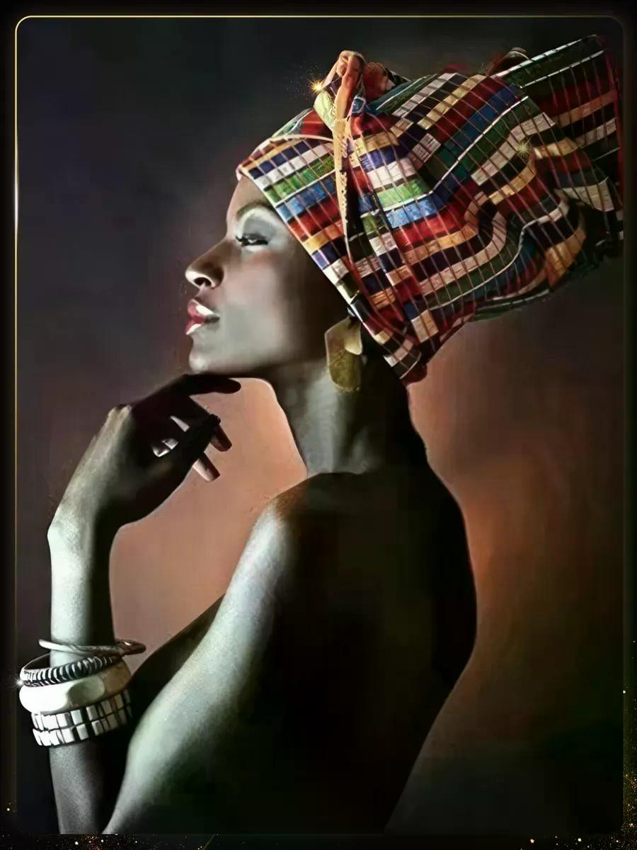 Творч Алмазная мозаика 40*50 Африканка