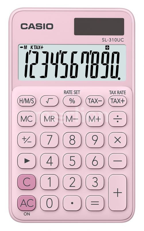 Калькулятор 10 разр. Casio карманный розовый