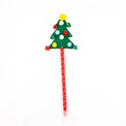 Ручка шариковая синяя сув НГ Mazari Christmas Tree 0.7мм