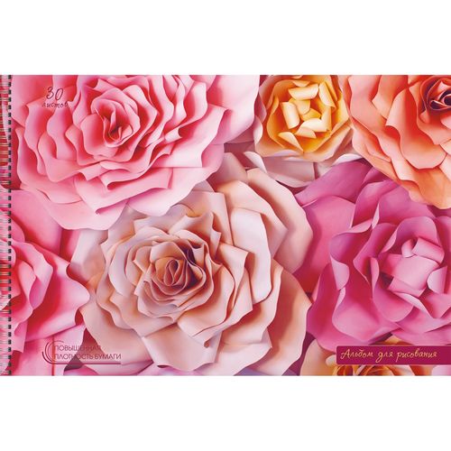Альбом д/рис 40л спир Нежные розы 140г/м2