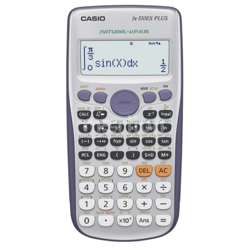Калькулятор научный 10 разр. Casio серый