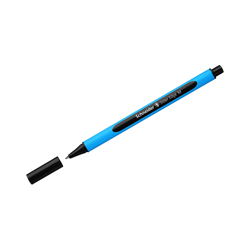 Ручка шариковая черная Schneider Slider Edge М 1мм однораз трехгран