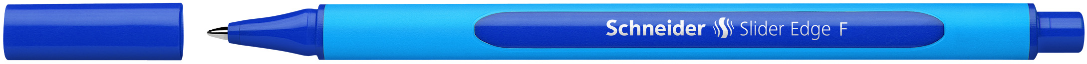 Ручка шариковая синяя Schneider Slider Edge F 0.8мм однораз трехгран