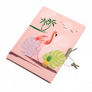 Зап. книжка д/девочек А6 спир Alingar на замочке