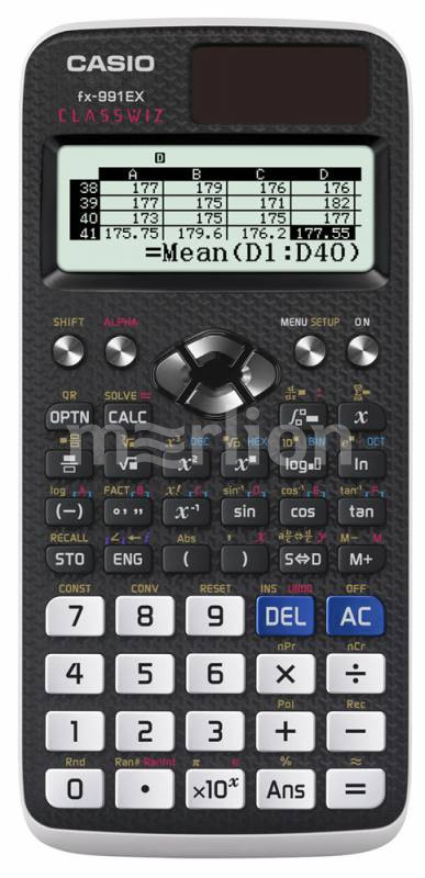Калькулятор научный 10+2 разр. Casio Classwiz черный