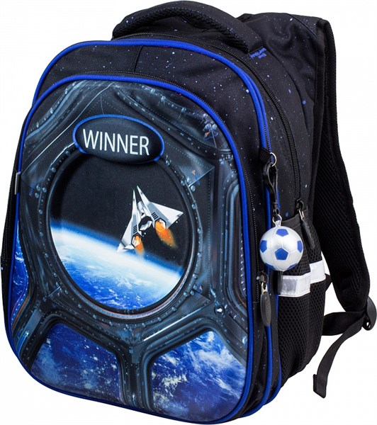 Рюкзак панцирный Winner Космос + брелок мячик