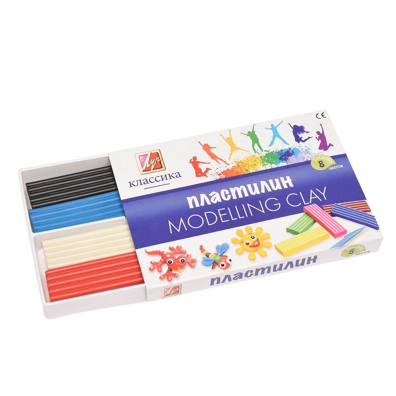 Пластилин 8 цв Мульти-Пульти