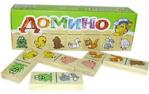 Домино Животные дерев. (28 дет.)