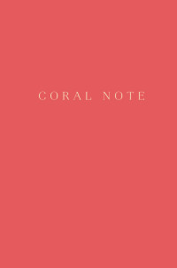 Тетрадь А5 тв 96л Coral Note Блокнот с коралловыми страницами
