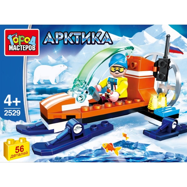 Конструктор Арктика с фигуркой 56дет.