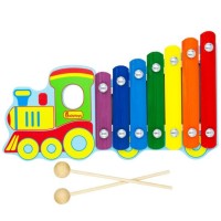 Музыкальная Металлофон Паровозик 7 планок