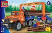 Конструктор Урал: лесовоз с фигуркой 187дет.