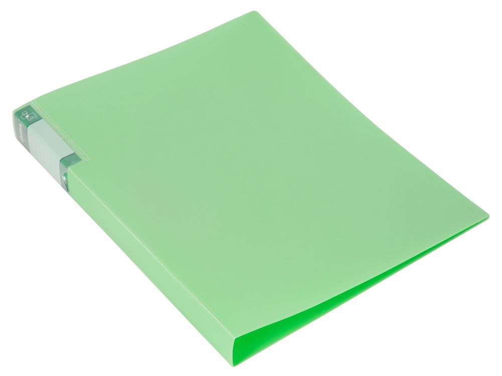 Папка с 1 прижимом Бюрократ Gems зеленый 0.7мм