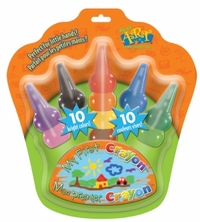 Творч Восковые карандаши надеваемых на пальчики 10 шт.