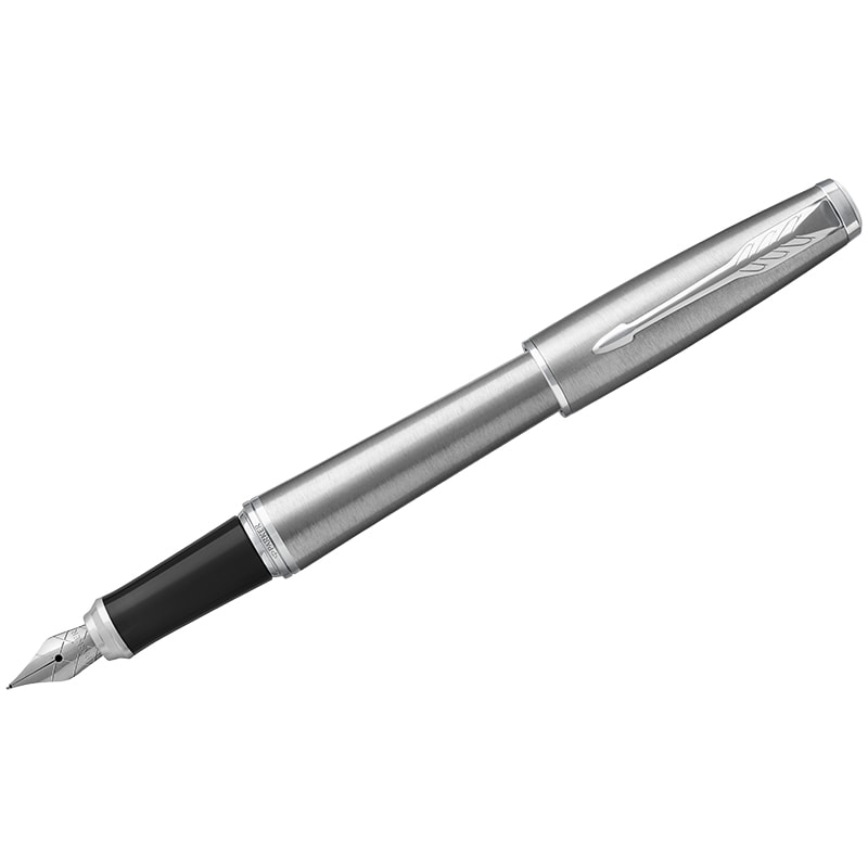 Ручка подар. Parker Urban Core Metro Metallic CT перьевая корпус сереб
