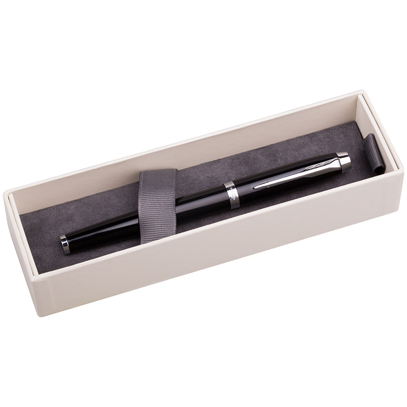 Ручка подар. Parker IM Core Black Lacquer CT перо корп. черный глянцев