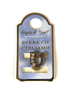 Буква со стразами Angels at Heart "U"