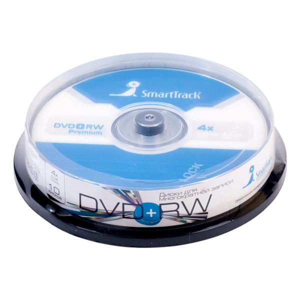 Диск DVD+RW Smart Track 4.7Gb 4x Cake box
