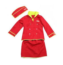 Костюм Стюардесса (юбка, пилотка, пиджак) р 110-122, 4-6 лет