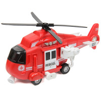 Вертолет Fire and rescque helicopter 1:16 св зв фрикц