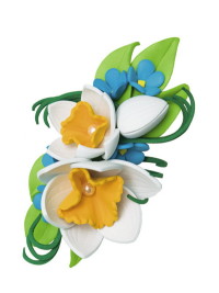 Творч Набор из фоамирана Заколка Нарциссы