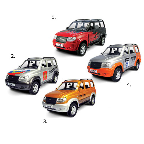 Машина UAZ PATRIOT специального назначения ассорт 1:43