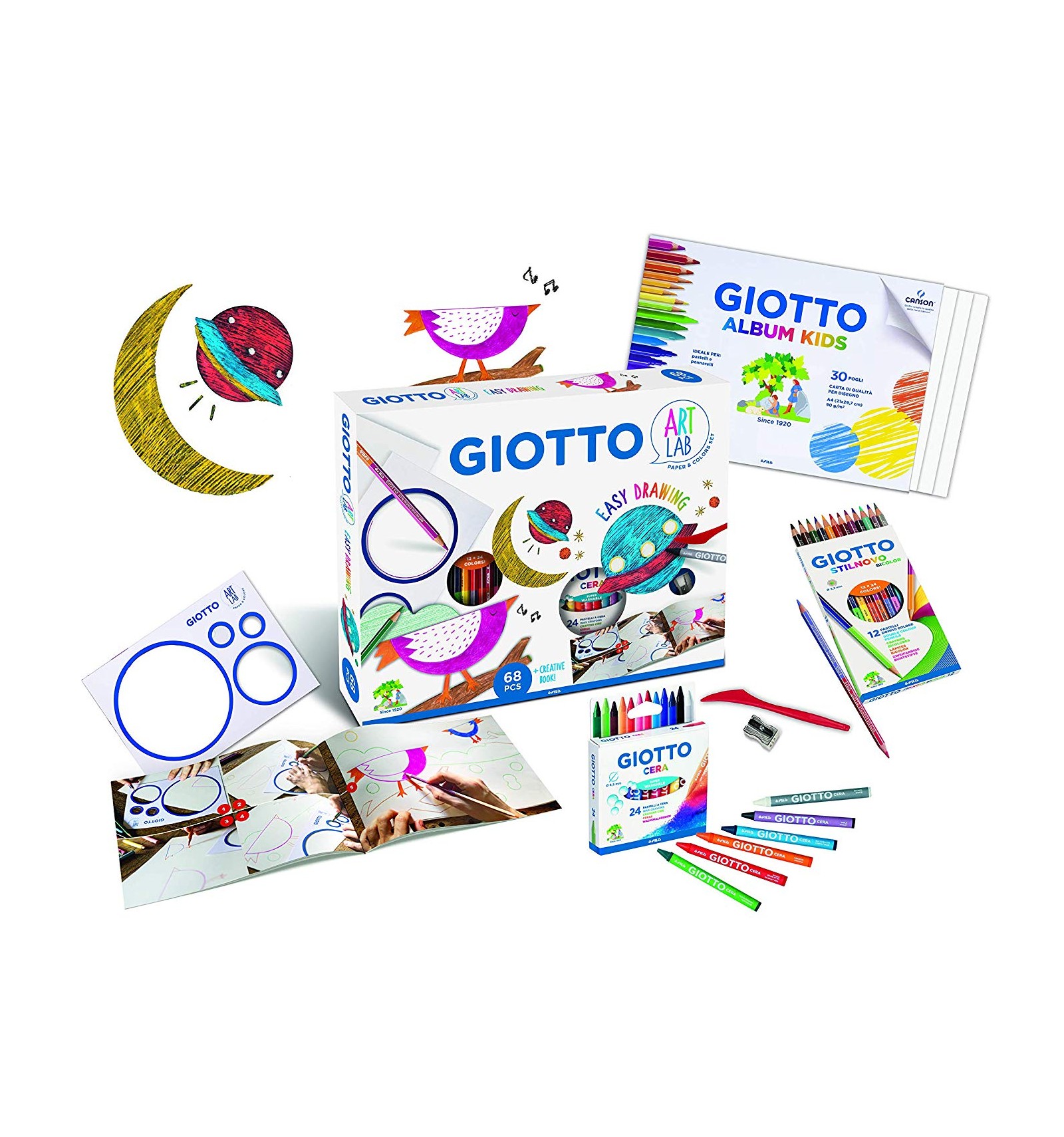 Набор Giotto Art Lab Набор для рисования 68 предметов