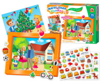 Игра Магнитная Как мы живем 4 сюжета